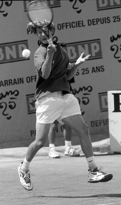 Ferrero, en la final junior de Roland Garros que perdi&oacute; en 1998 ante el chileno Fernando Gonz&aacute;lez.