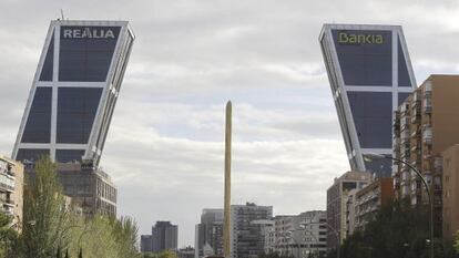 Las sedes de Bankia y Realia en Plaza de Castilla, Madrid. EFE/Archivo