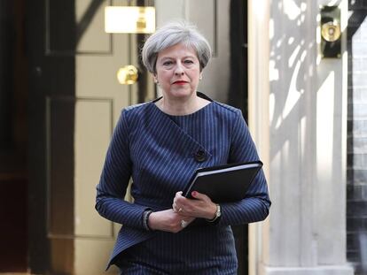 Theresa May, tras anunciar la convocatoria de elecciones.