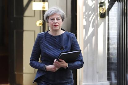 Theresa May, tras anunciar la convocatoria de elecciones.