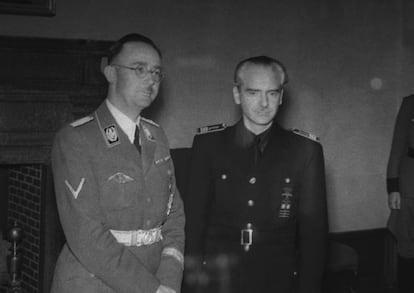 Heinrich Himmler y Ramón Serrano Suñer en Madrid en los años cuarenta.