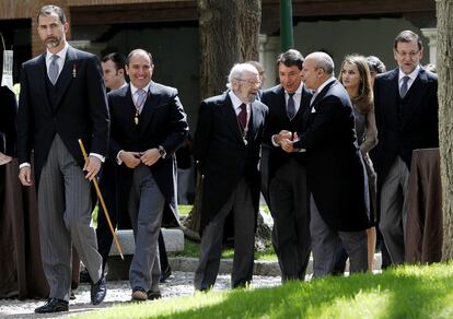23 de abril de 2013. El príncipe Felipe asiste al acto de entrega del Premio Cervantes a José Manuel Caballero Bonald.
