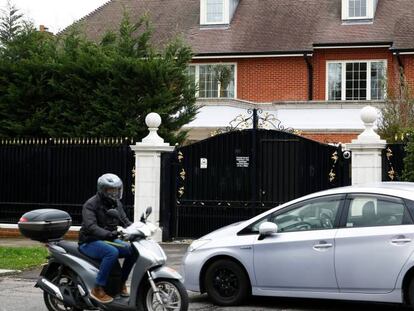 Una mansión, en el barrio de hampstead, de Londres.