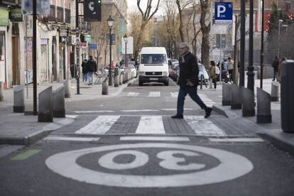 La calle de Embajadores, en el barrio madrileño de Lavapiés. 