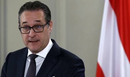El vicecanciller austriaco, Heinz-Christian Strache, el pasado febrero en Viena.