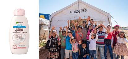 Varios niños en el campo de refugiados de Za’atari, donde Unicef ha abierto escuelas.
