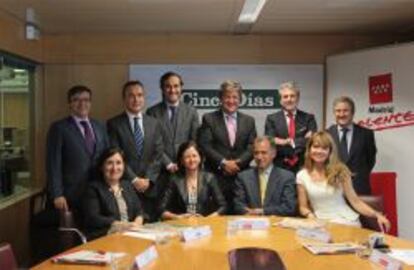 Los miembros del consejo asesor de Madrid Excelente reunidos en la redacción de Cinco Días.