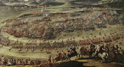 Fragment de 'La batalla de Almansa', de l'artista Bonaventura Ligli.