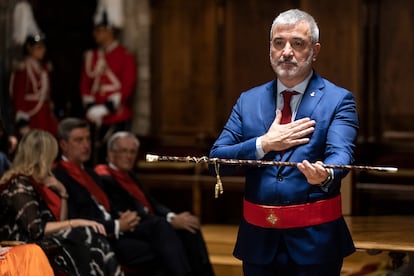 Jaume Collboni, tras tomas posesión como alcalde de Barcelona