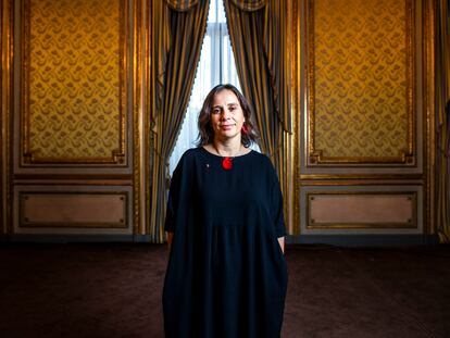 La ministra de Exteriores de Chile, Antonia Urrejola, en la Casa de América, el jueves en Madrid.