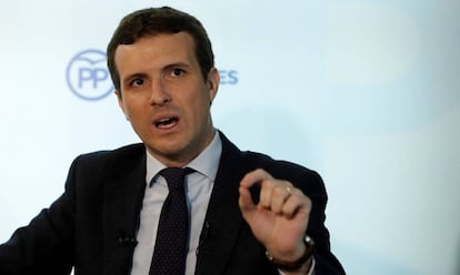 PP leader Pablo Casado.