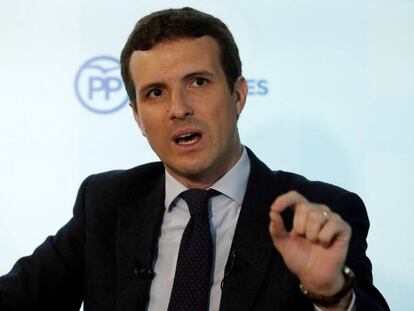 PP leader Pablo Casado.