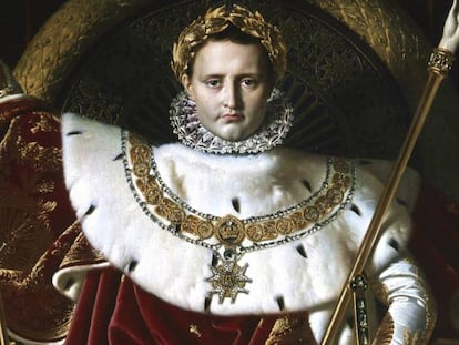 Retrato de Napoleón Bonaparte del pintor francés Jean Auguste Dominique Ingres.