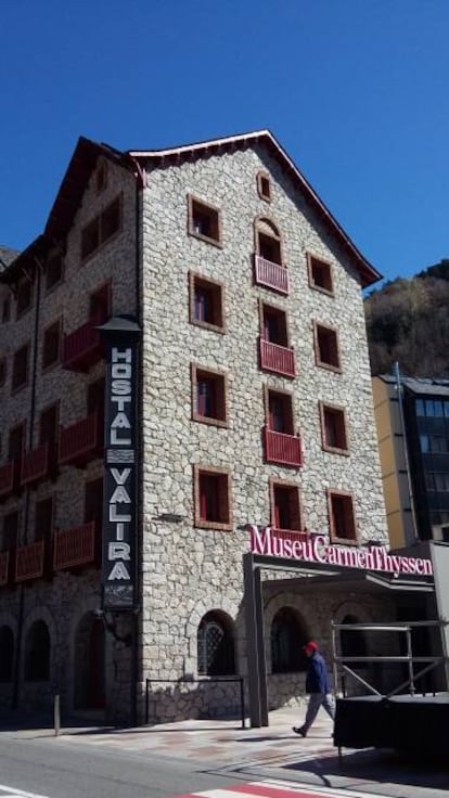 Façana del museu Thyssen a Andorra la Vella.