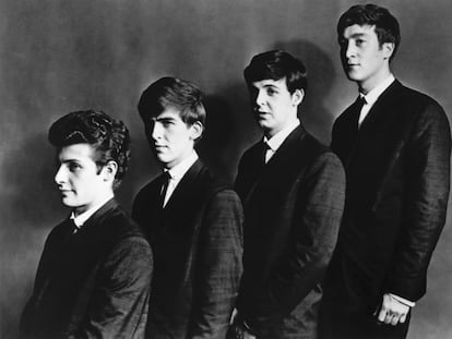 Los Beatles, en una imagen de 1962: desde la izquierda, Pete Best, George Harrison, Paul McCartney y John Lennon.