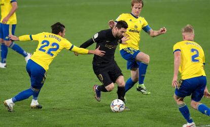 Messi, en el partit contra el Cadis.