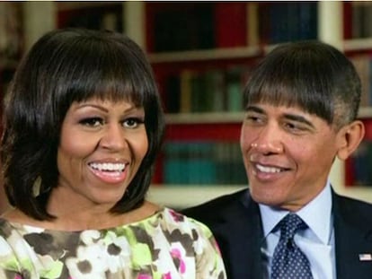 Por qué todo el mundo está obsesionado con el flequillo de Michelle Obama