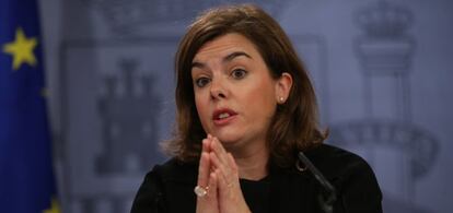 Soraya Saenz de Santamaria, vicepresidenta del Gobierno.