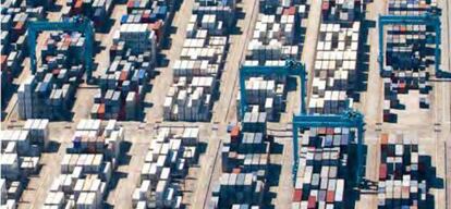Zona de contenedores del puerto de Algeciras.