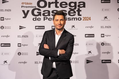 El presentador de la gala, el periodista Carlos del Amor.