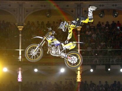 Motoristas de cross en Las Ventas
