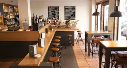 Interior del restaurante Muñagorri, en el barrio de Salamanca.