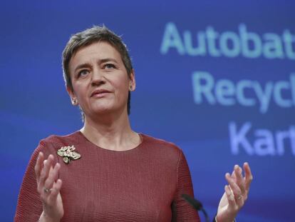 La comisaria europea de Competencia, Margrethe Vestager.