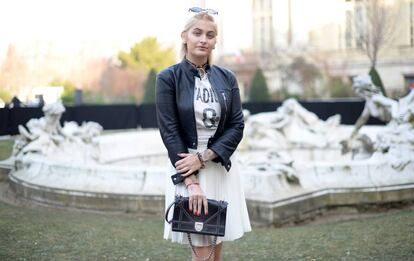 Paris Jackson, en el desfile de Dior en París.