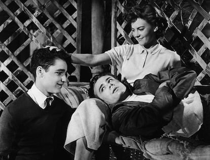 Sal Mineo, James Dean y Natalie Wood