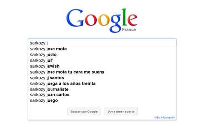 Página de Google en Francia.