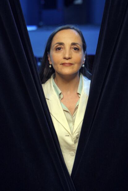 La intérprete francesa Dominique Blanc, en Madrid.