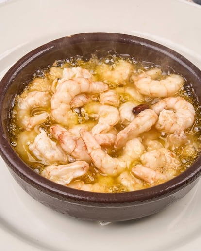 Gambas al ajillo en Venta Esteban