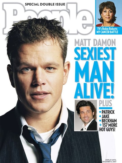 Em 2007 Matt Damon foi protagonista da lista dos mais sexy.