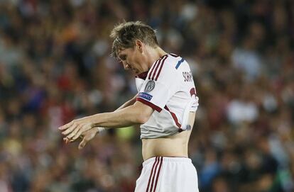 Schweinsteiger, la imagen de la desolación.