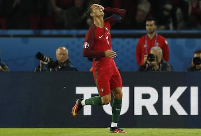 Cristiano Ronaldo durante el partido Portugal-Austria