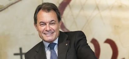 Artur Mas, el 9 de septiembre en el Palau de la Generalitat.