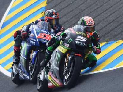 Viñales y Zarco en la sesión de clasificación.