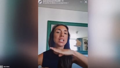 La influencer portuguesa, Joana Mascarenhas, condenada a dos años de prisión por combatir los berrinches de su hija con baños de agua fría, en un vídeo publicado en sus redes sociales.