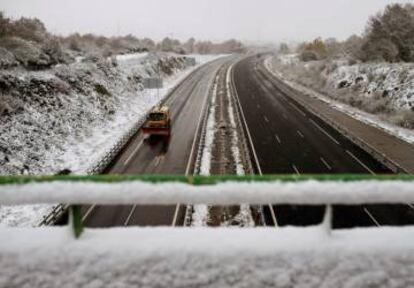 Autovía A-52 a la altura de A Gudiña, Orense.