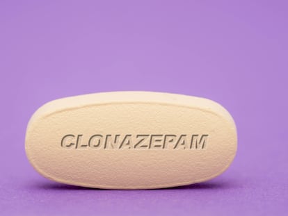 Una pastilla de clonazepam.