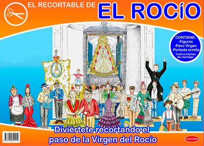 Recortable de la Virgen del Rocío.