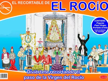 Recortable de la Virgen del Rocío.