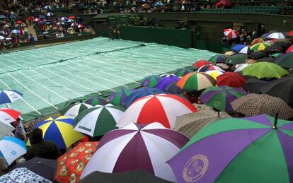 Partido suspendido por la lluvia. 