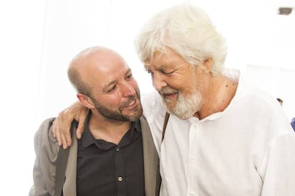 Luís Villares, junto a Xosé Manuel Beiras.