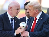 El presidente de la FIFA, Gianni Infantino, y el de Estados Unidos, Donald Trump, en 2025.
