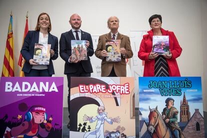 La Diputación y la Acadèmia de la Llengua han editado cómics sobre personajes y tradiciones históricas valencianas.