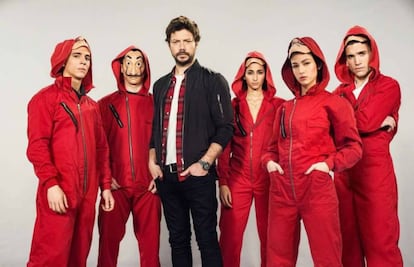 Los protagonistas de 'La casa de papel'.