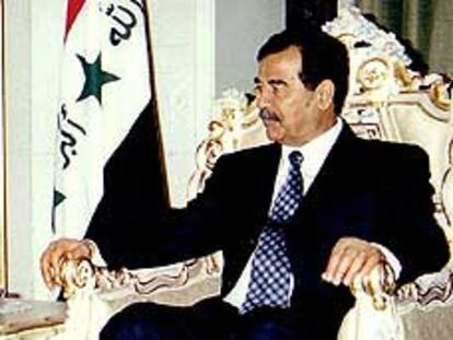 El presidente de Irak, Sadam Husein.