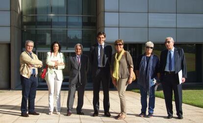 Miembros del CVC y del consejo de liquidadores en la sede de RTVV.