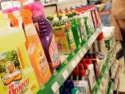 Productos de Procter & Gamble, uno de los grandes anunciantes mundiales, en un supermercado alemán